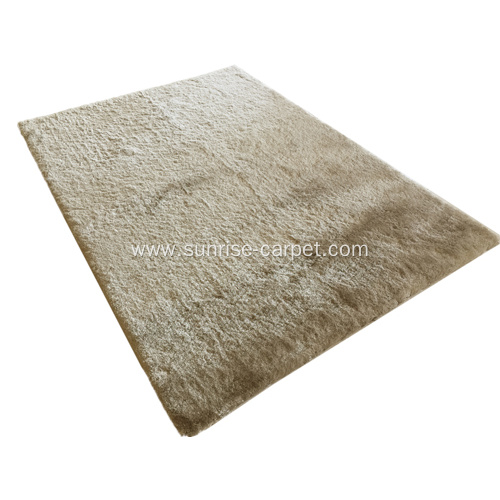 Thin Polyester Silk Shaggy with Lurex Carpet Rug